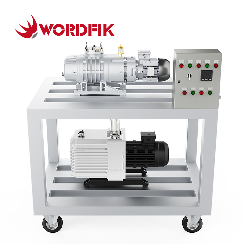 two stage oil-sealed roots vacuum system