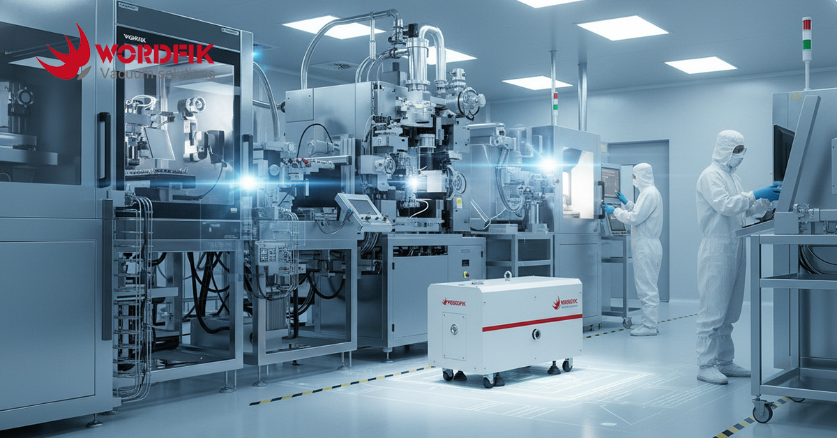 screw vacuum pump for chip production