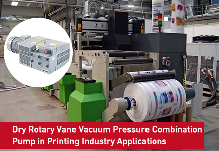 Dry Rotary Vane Vacuum Pressure Combination Pump in Printing Industry Applications