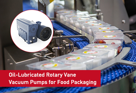 Oil-Lubricated Rotary Vane Vacuum Pumps for Food Packaging
